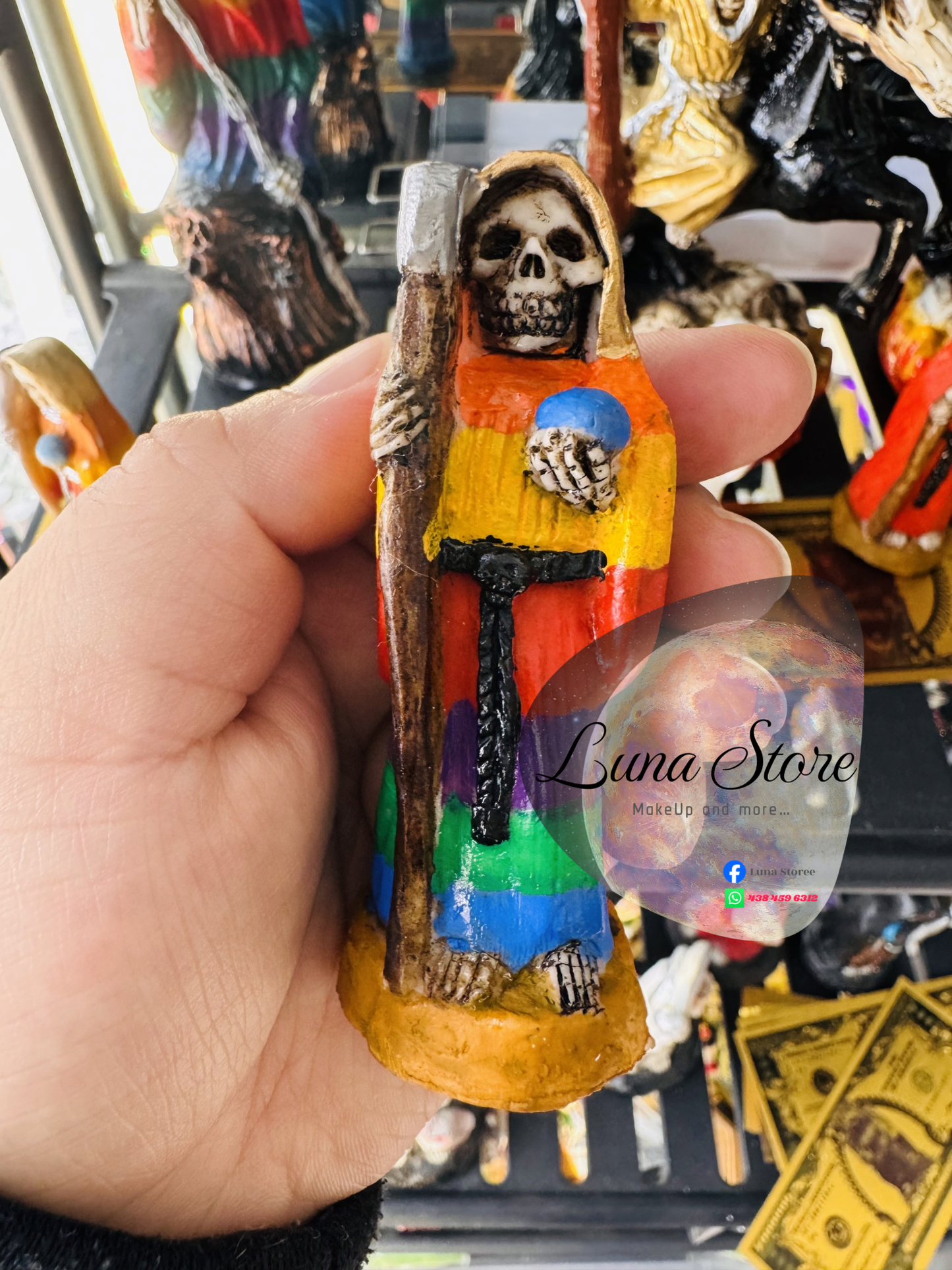 Santa Muerte Bolsillo 8 cm