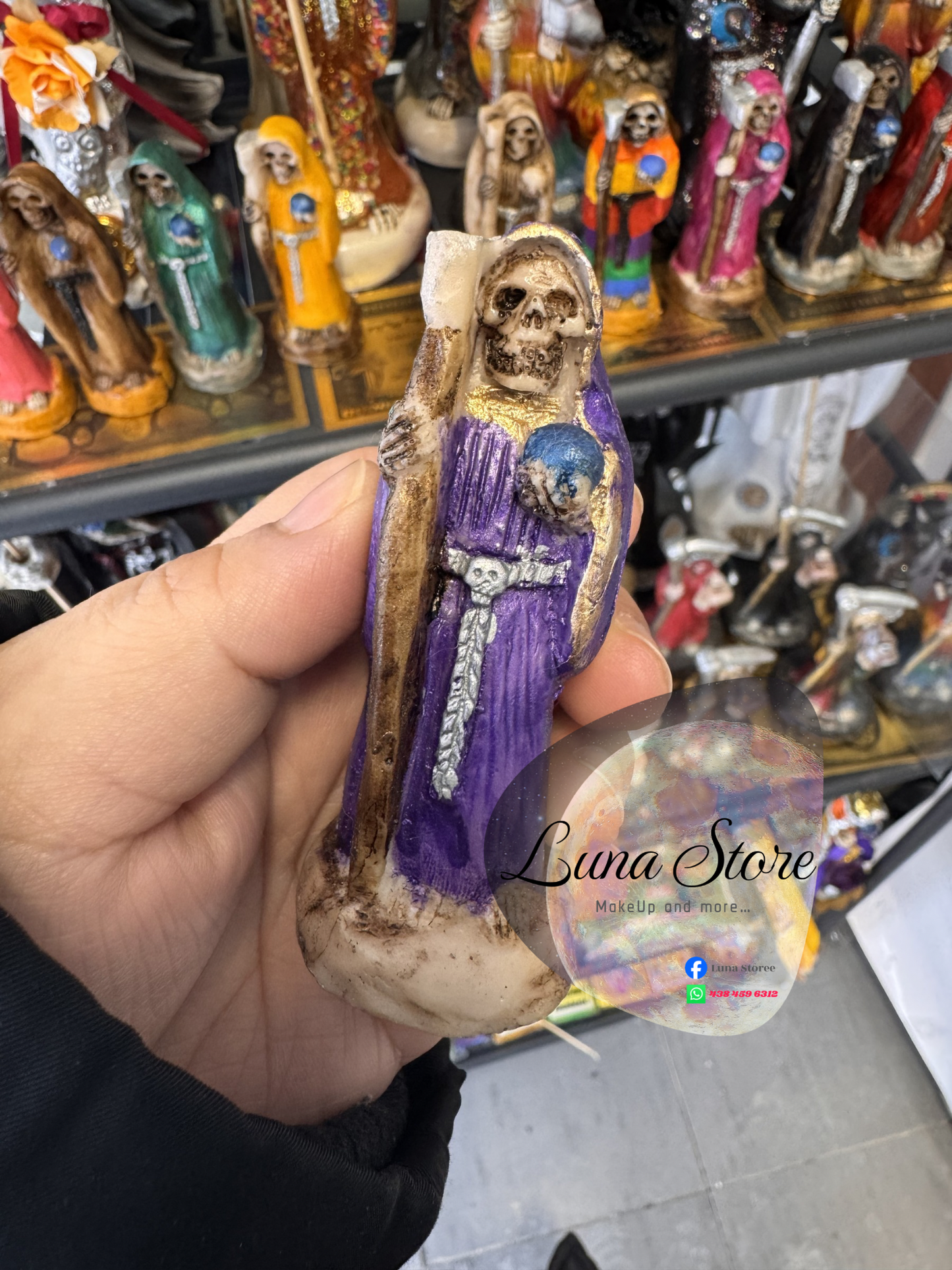 Santa Muerte Bolsillo 8 cm